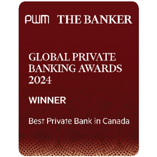 <strong>Best Private Bank in Canada</strong> - The Banker/PWM – Global Private Banking Awards 2024 - Logo