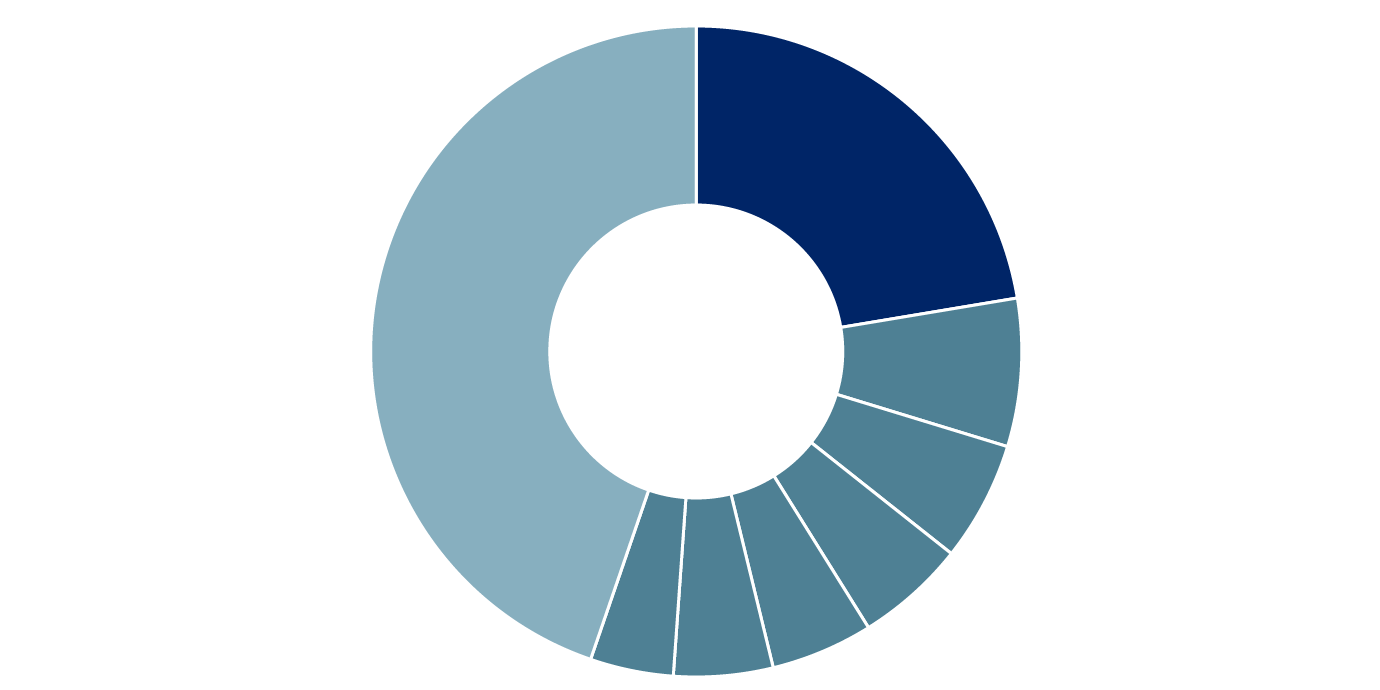 Contributions to the S&P 500’s total return in
            2024