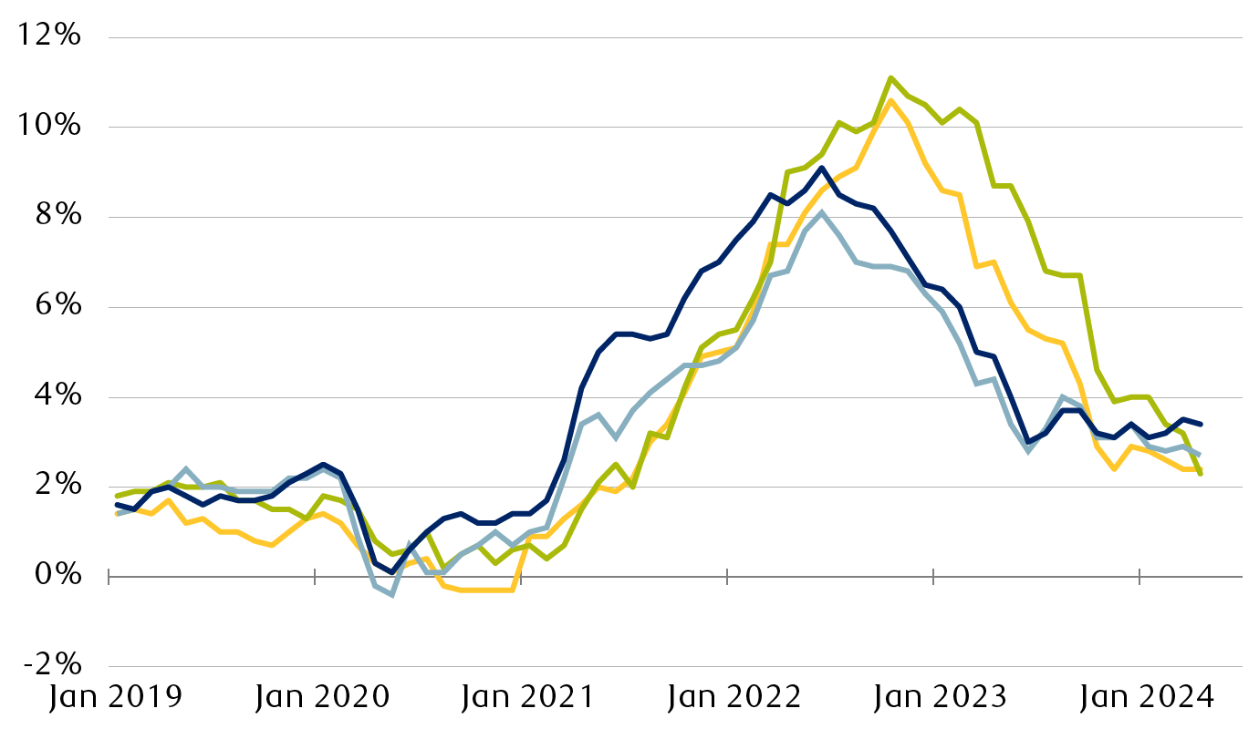 Headline consumer price index (y/y)