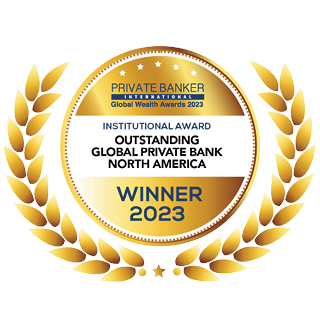 Meilleure banque privée mondiale - Prix Global Wealth Awards 2023 de Private Banker International - Logo